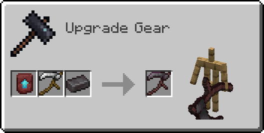 A smithing table used to upgrade the scythe